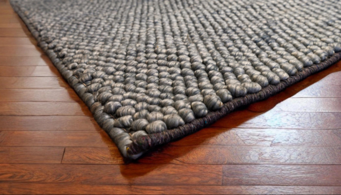 Custom Handwoven Chunky Wool Rug – New Zealand Wool – Modern Boho Rug for Living Room & Bedroom – All Sizes Available